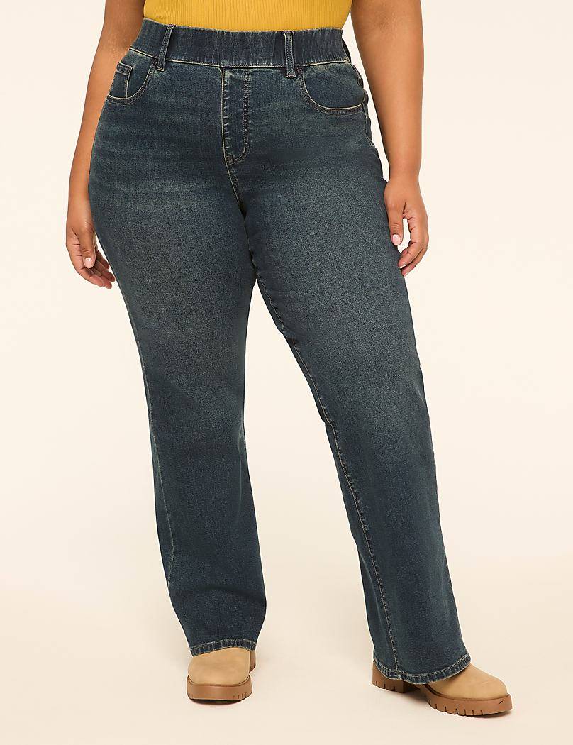 Lane Bryant Genius Pull-On High-Rise Boot Jean