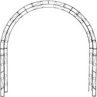 B&Q Rose Arch Alex Rounded Top 220 Cm