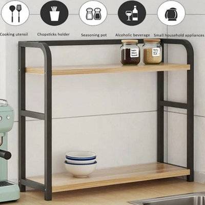 2 Tier Kitchen Spice Rack Organizer