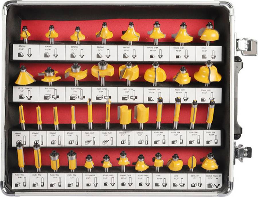 Router bit set 100PCS Tungsten Steel Router Bit Set