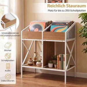 Northix 2-Tier Vinyl Record Storage Rack
