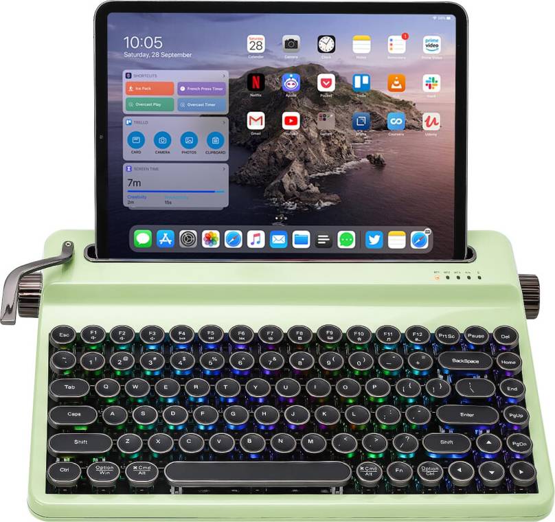 YUNZII QL75 Wireless Typewriter Keyboard