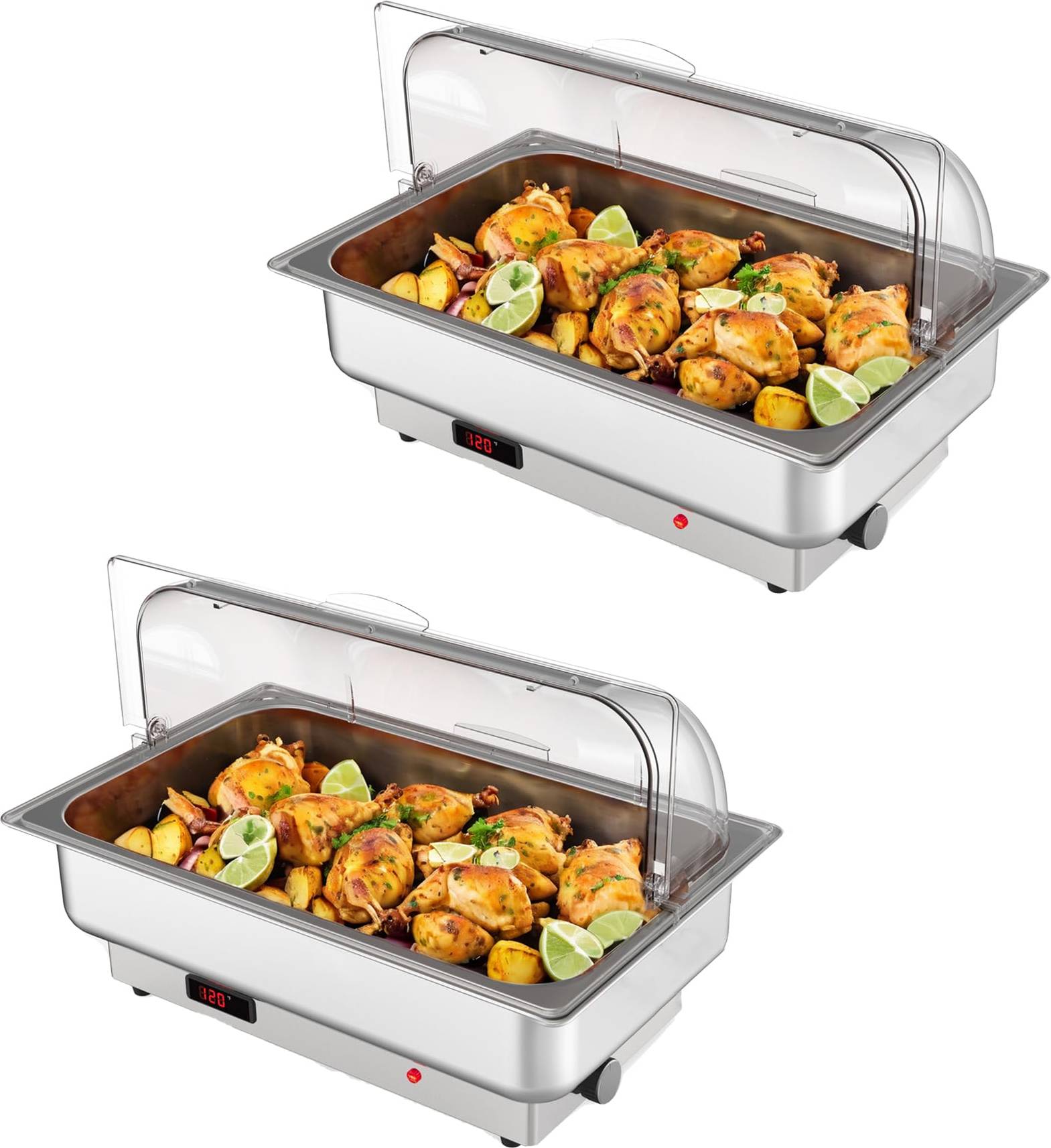 Chafing dish buffet set Garvee Rectangular Electric Chafing Dish Buffet Set