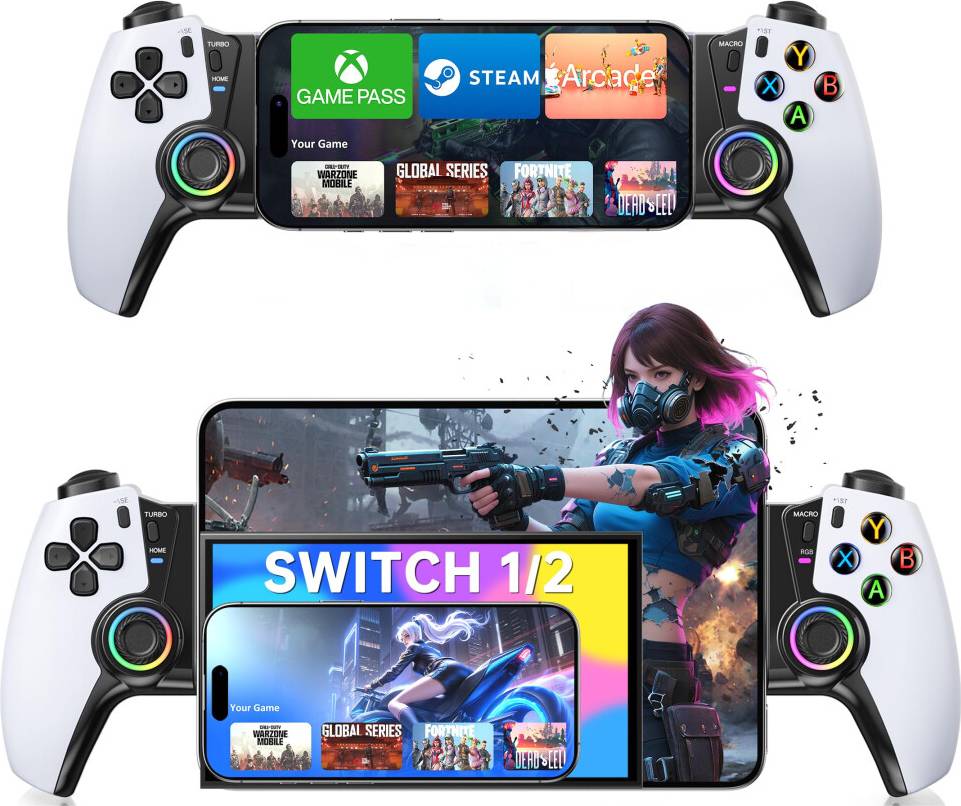 Bluetooth Mobile Gaming Controller for iOS Android Switch