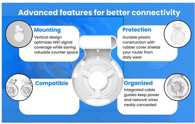 3X Router Wall Mount for Deco BE23 BE25 BE3600 BE5000 WiFi 7 System