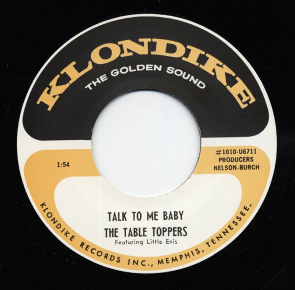Table Toppers Talk To Me Baby Blue 7 Inch 45 Rpm