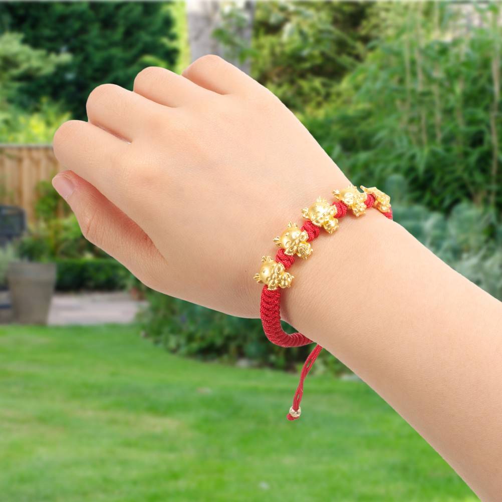 Dragon Red String Bracelet Braided Rope Wrist