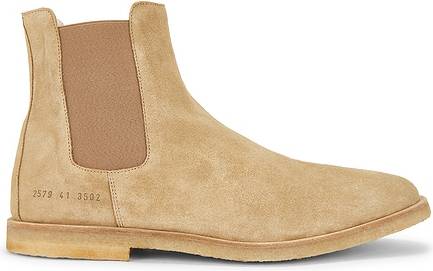 Common Projects Suede Chelsea Boot - Beige
