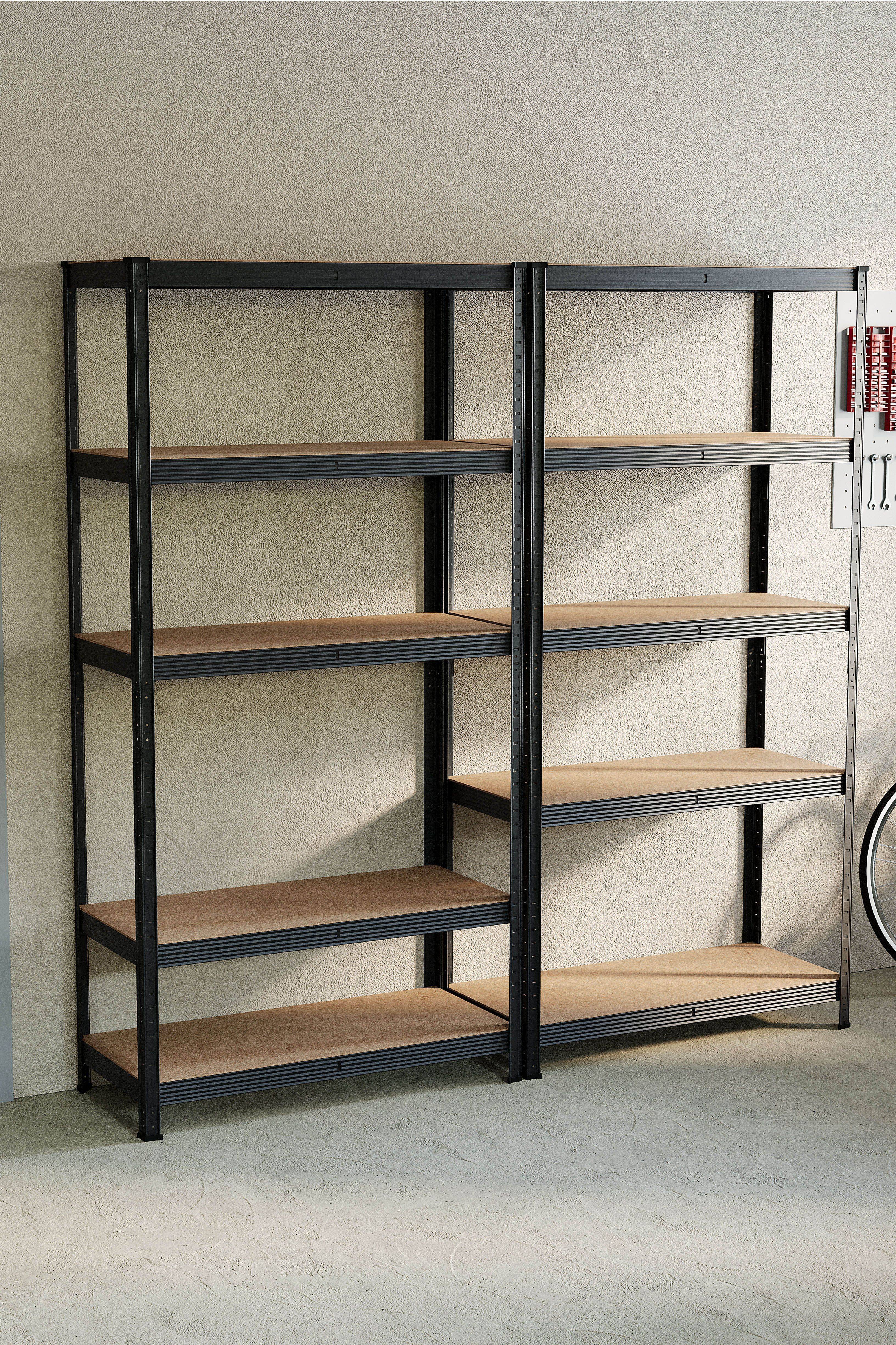 Home Discount 5 Tier Garage Shelf Storage Set Shelving System