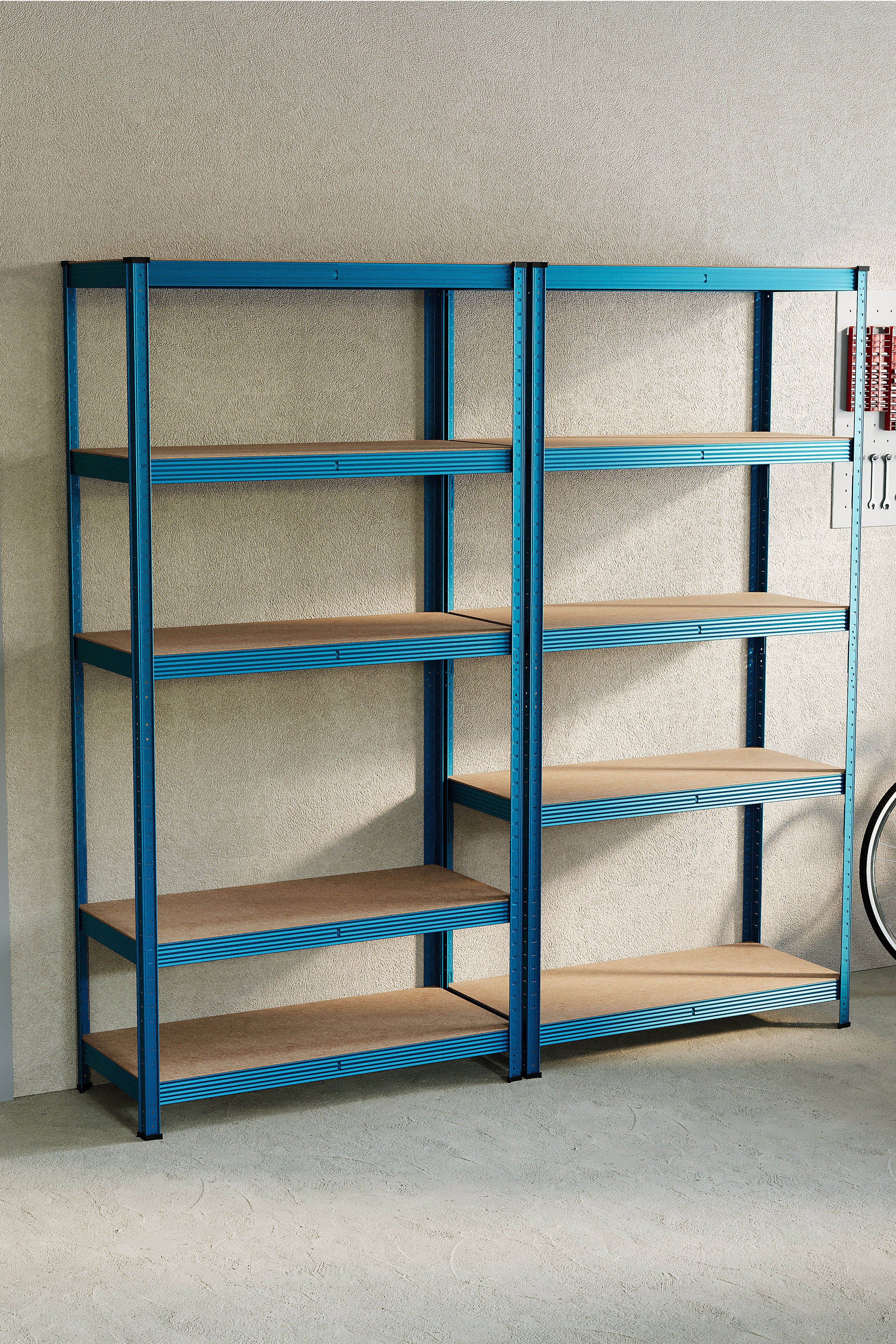 Home Discount 5 Tier Garage Shelf Storage Set Shelving System