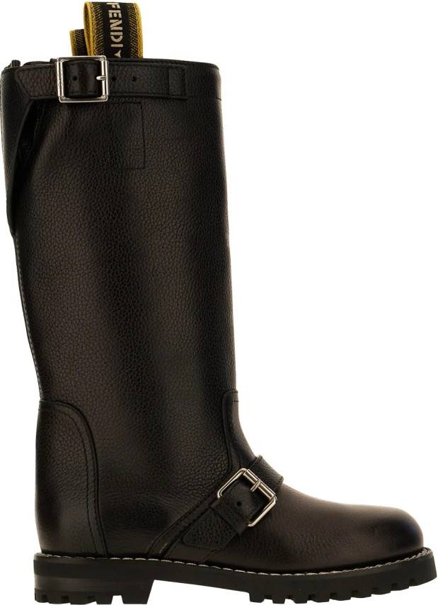 Fendi Commando Boot Læder - Sort