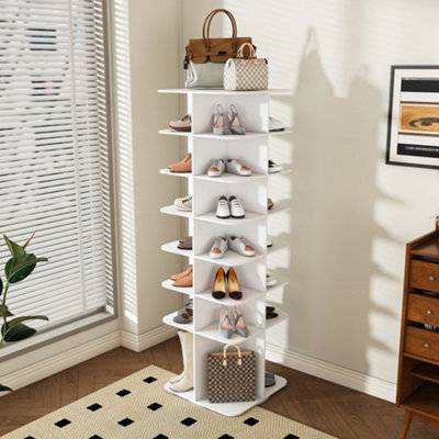 Matteo Lighting 7-Tier Rotating Shoe Rack Tower Shoe Rack
