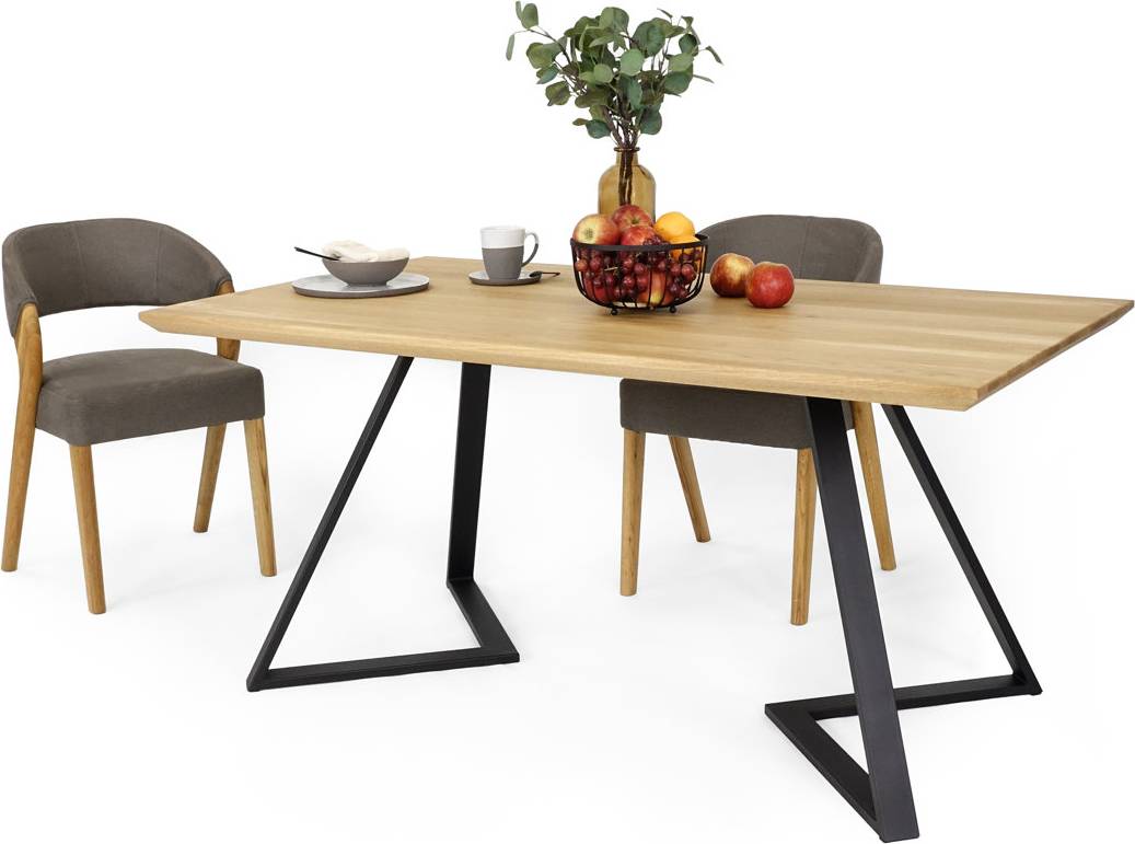 Metro Lane Carliana Rectangular Steel Base Dining Table Dining Table