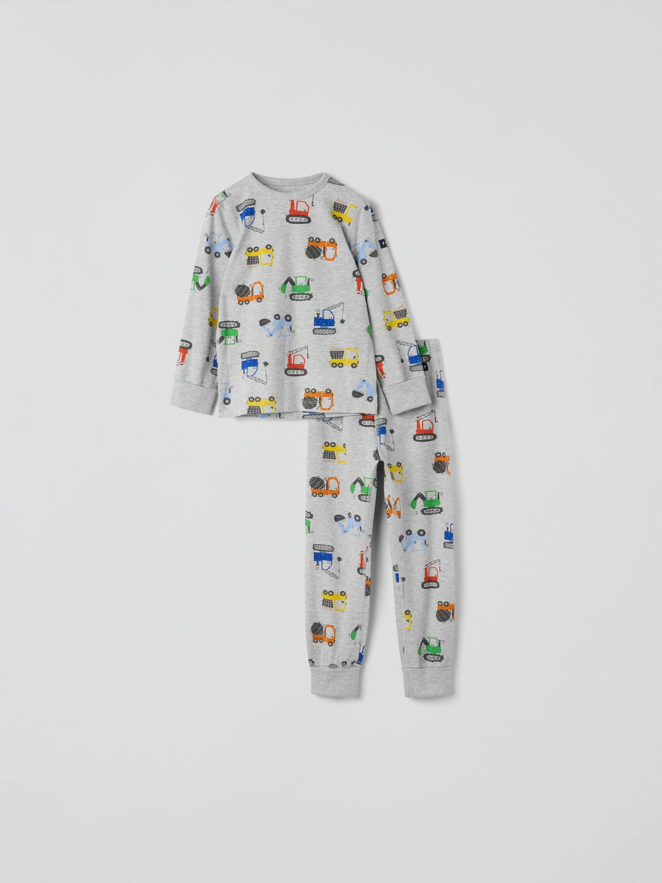Polarn O. Pyret Pyjamas Vehicles - Grey
