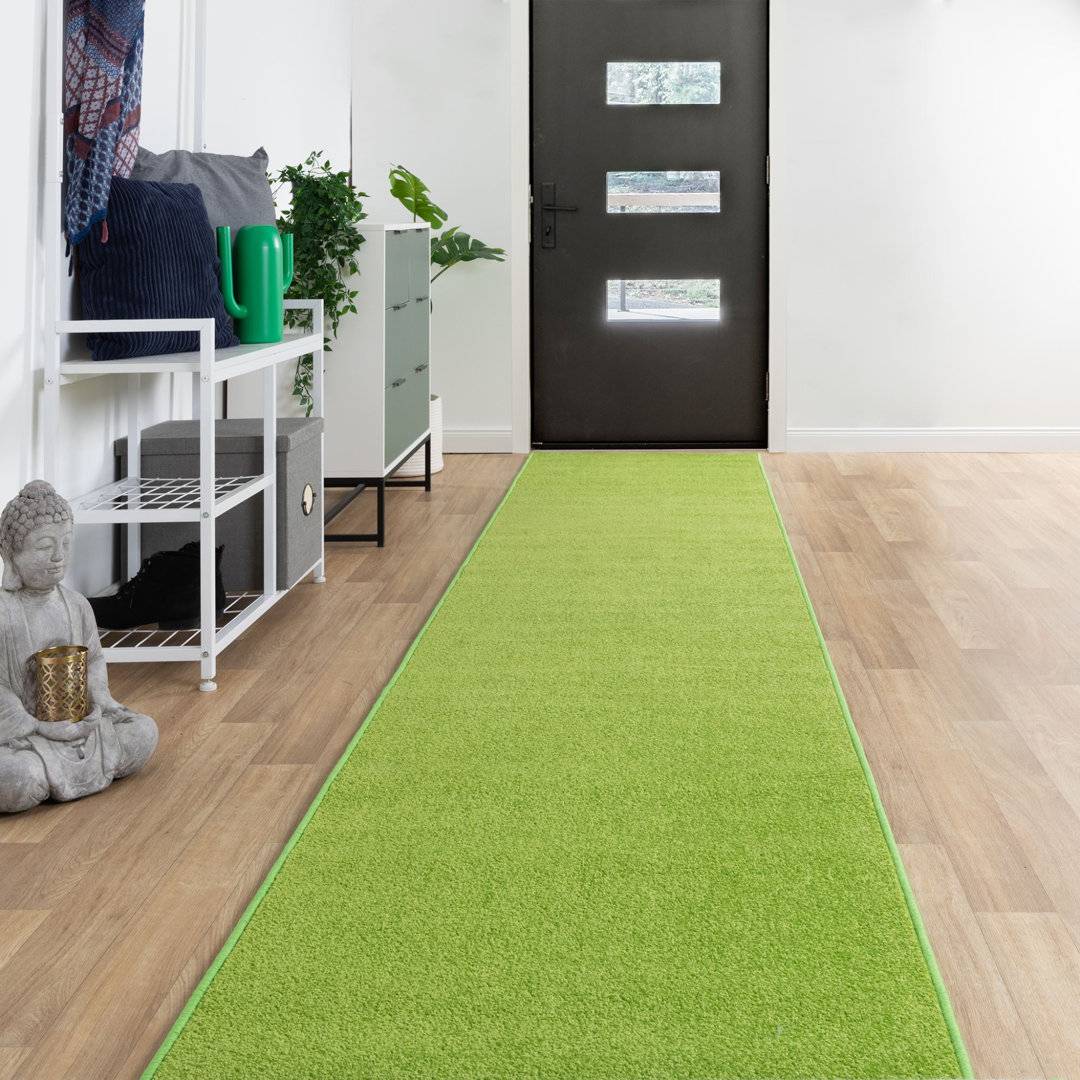 Latitude Run ner Machine Tufted Area Rug Green cm
