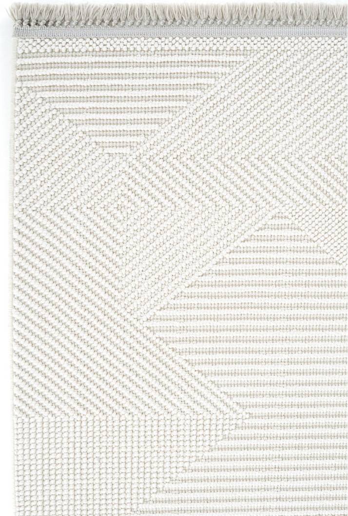 Ebern Designs Raneshia Geometric Machine Area Rug Beige