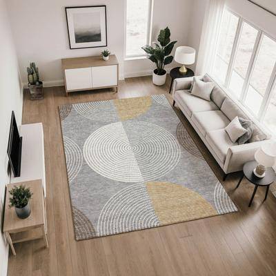 Addison Rugs Premium Washable Super Soft Modern Naples Mayfield Rug Gray
