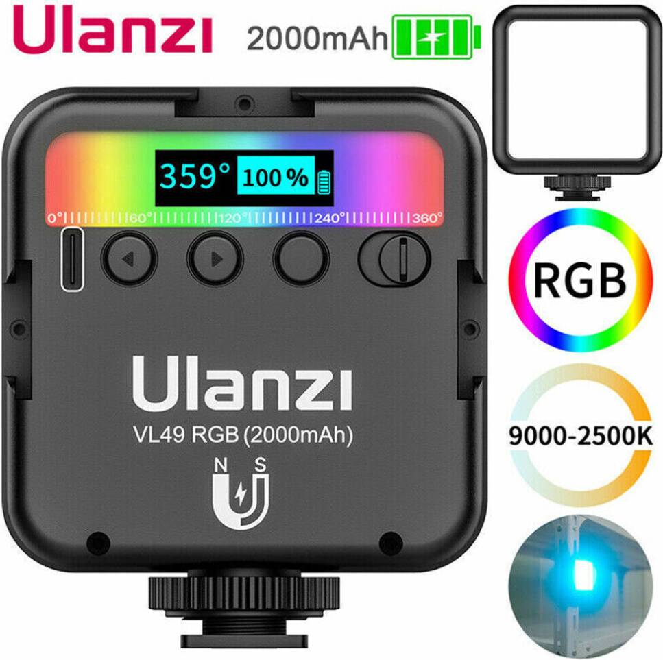 Ulanzi mini Ulanzi VL49 Mini RGB LED Video Light Camera