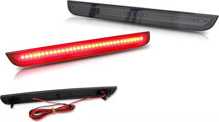 Typecat Smoked Lens Red LED Rear Bumper Reflector Lights