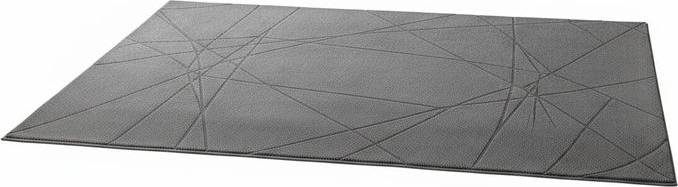 Groundlevel Multi-Size Geometric Washable Rug Wowcher Grey