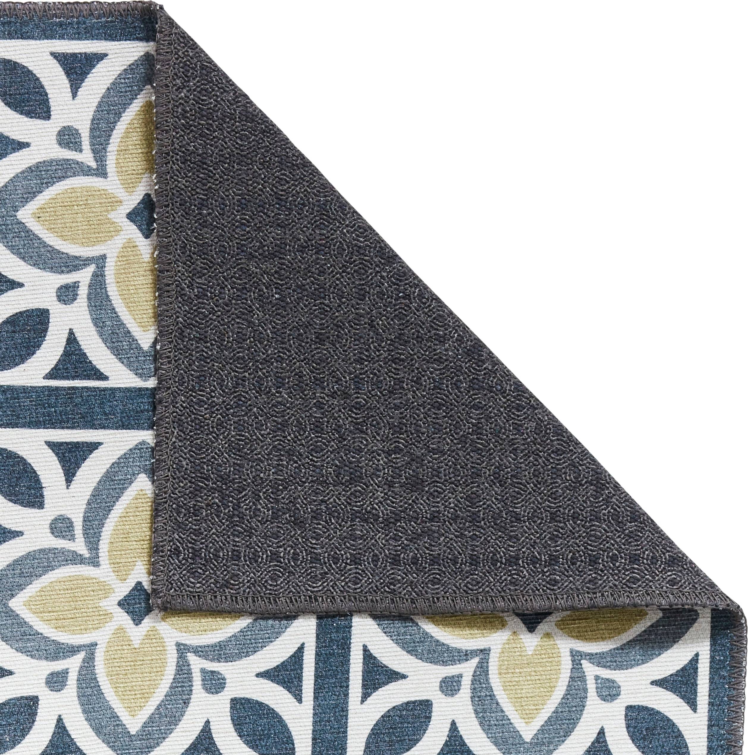 Think Rugs Victoria H1191 Washable Rug 76 x 150 cm Grey