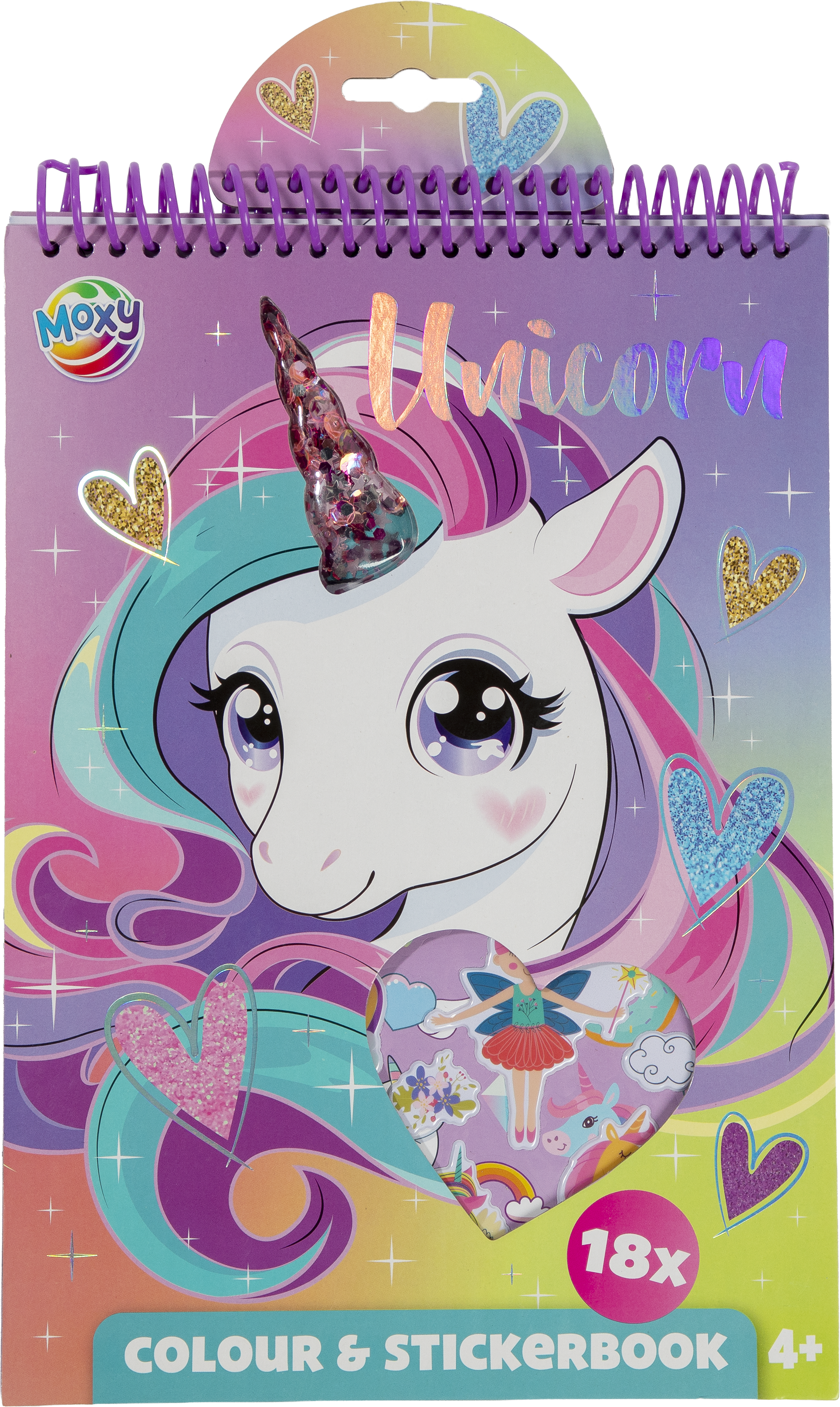 Colouring Stickerbook Unicorn 2 Sticker