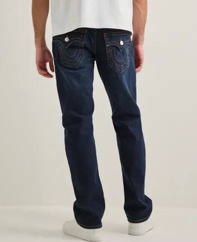 True Religion Ricky Sn Flap In Slim Fit Jeans - Blå