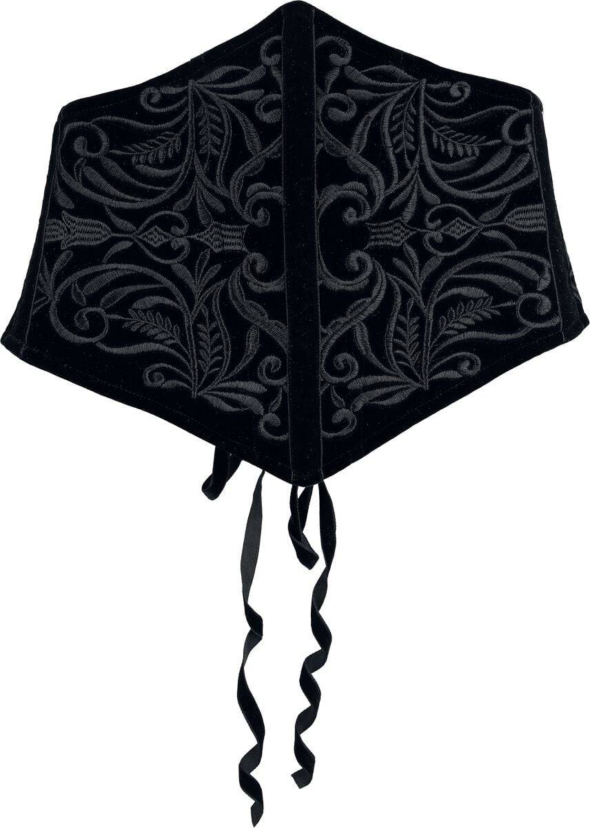 Punk Rave Goth Totem Retro Corset - Sort