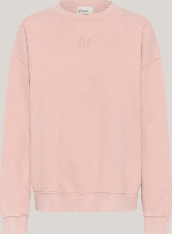 My Essential Wardrobe Logo Emb Sweatshirt - Rosa