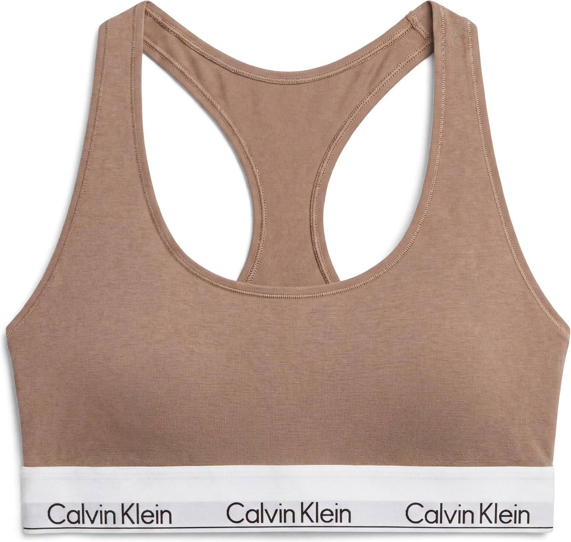 Calvin Klein Icon Bomulls Modalbralette Utan Foder - Brun