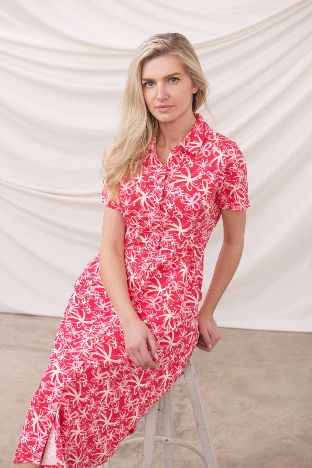 Lighthouse Keira Dress Raspberry