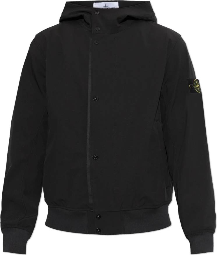 Stone Island Light Soft Shell R Hooded Jacket - Polyester