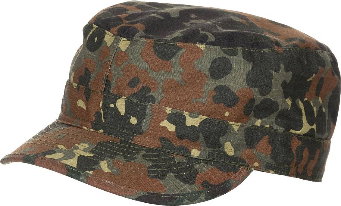 MFH Army Style Bdu Field Combat Ripstop Baseball Cap - Camo