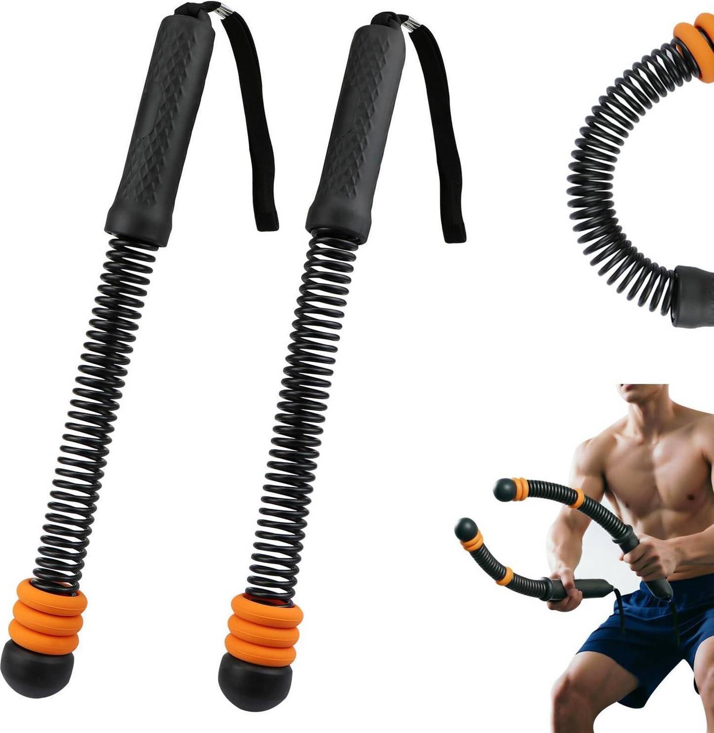 ZhaoCo Ropeless Battle Rope Set Mit Gewichten