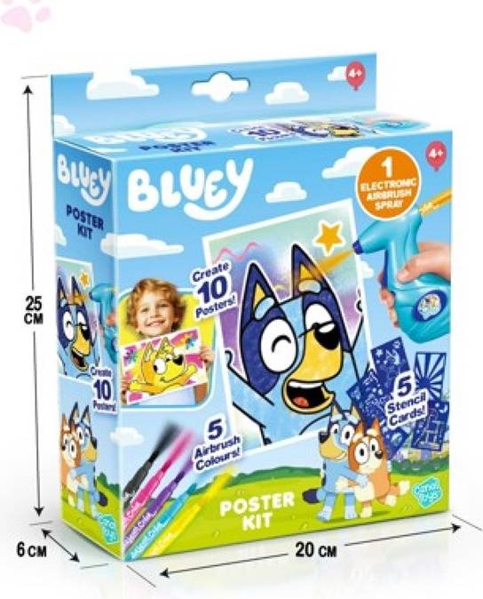 Bluey Airbrush Posters Kit