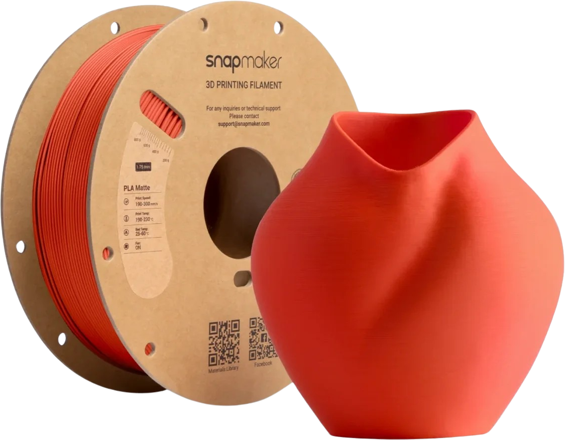 Snapmaker 3d drucker Snapmaker Matte PLA Engine Red 1.75 mm