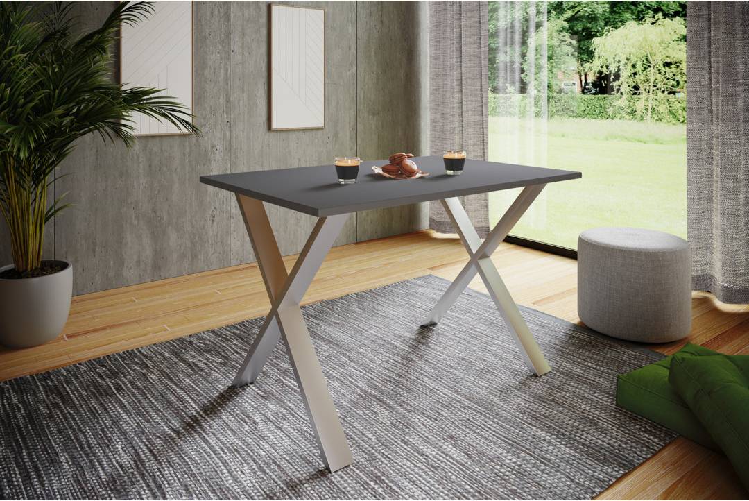 Latitude Run Rectangular Steel Base Dining Table Browning Dining Table