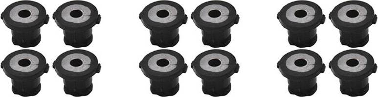 Melitt Front Steering Rack Mount Bushing 3 Set 12 Pcs