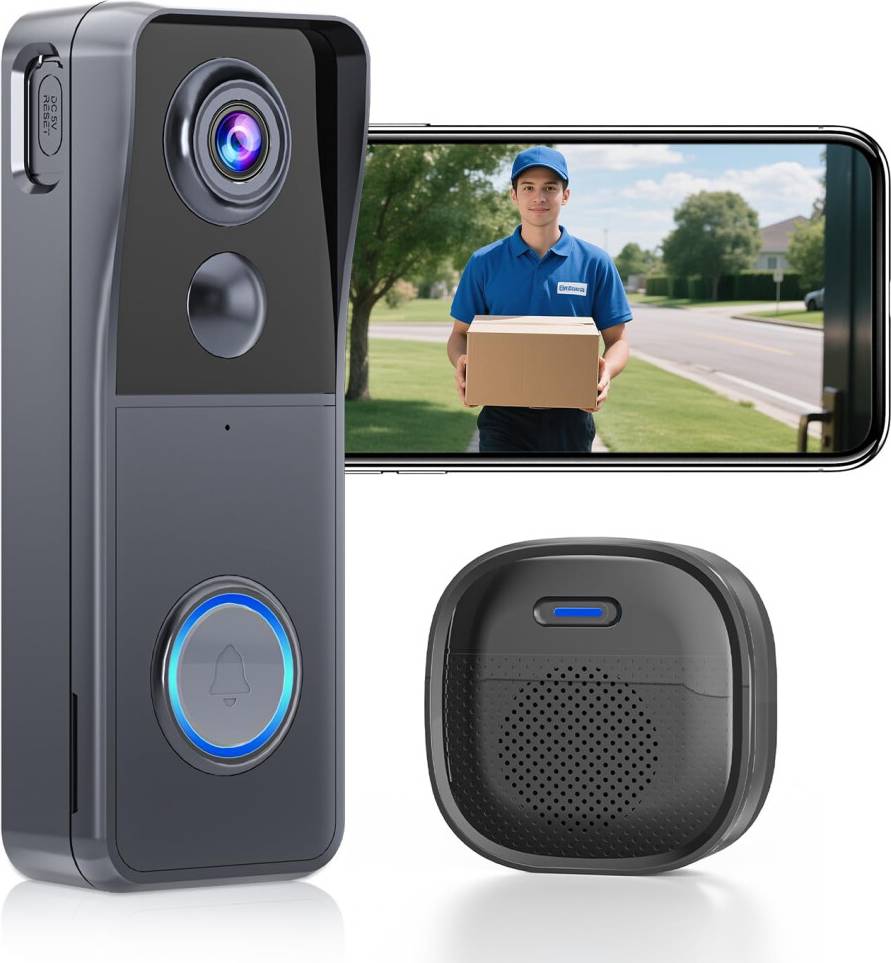 Wireless door bell with camera Video Doorbell Camera Wireless with Ringer Chime