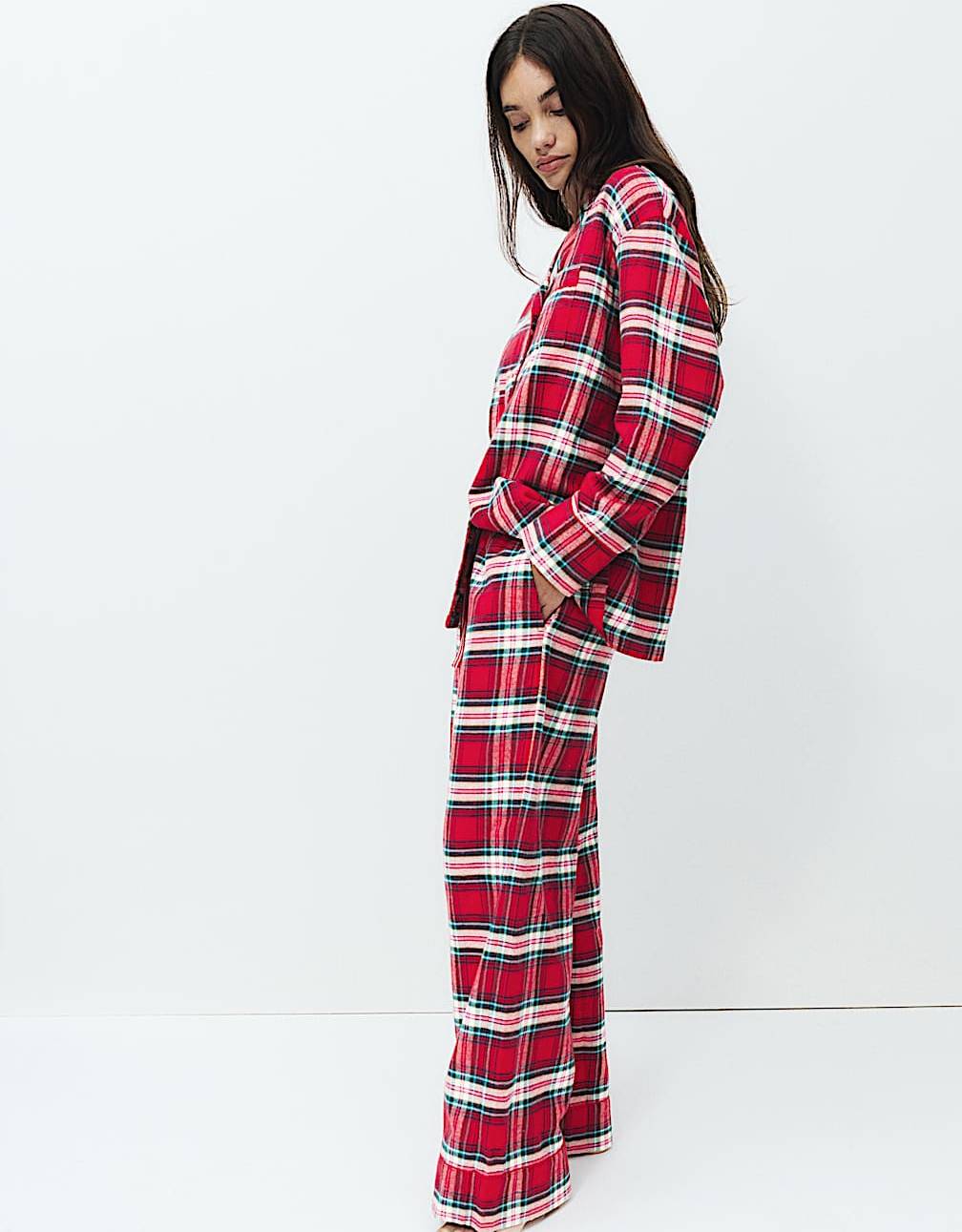 Cotton Checked 2-Piece Pyjama Set