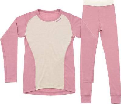 Devold Merino 190 Set Kid - Rosa
