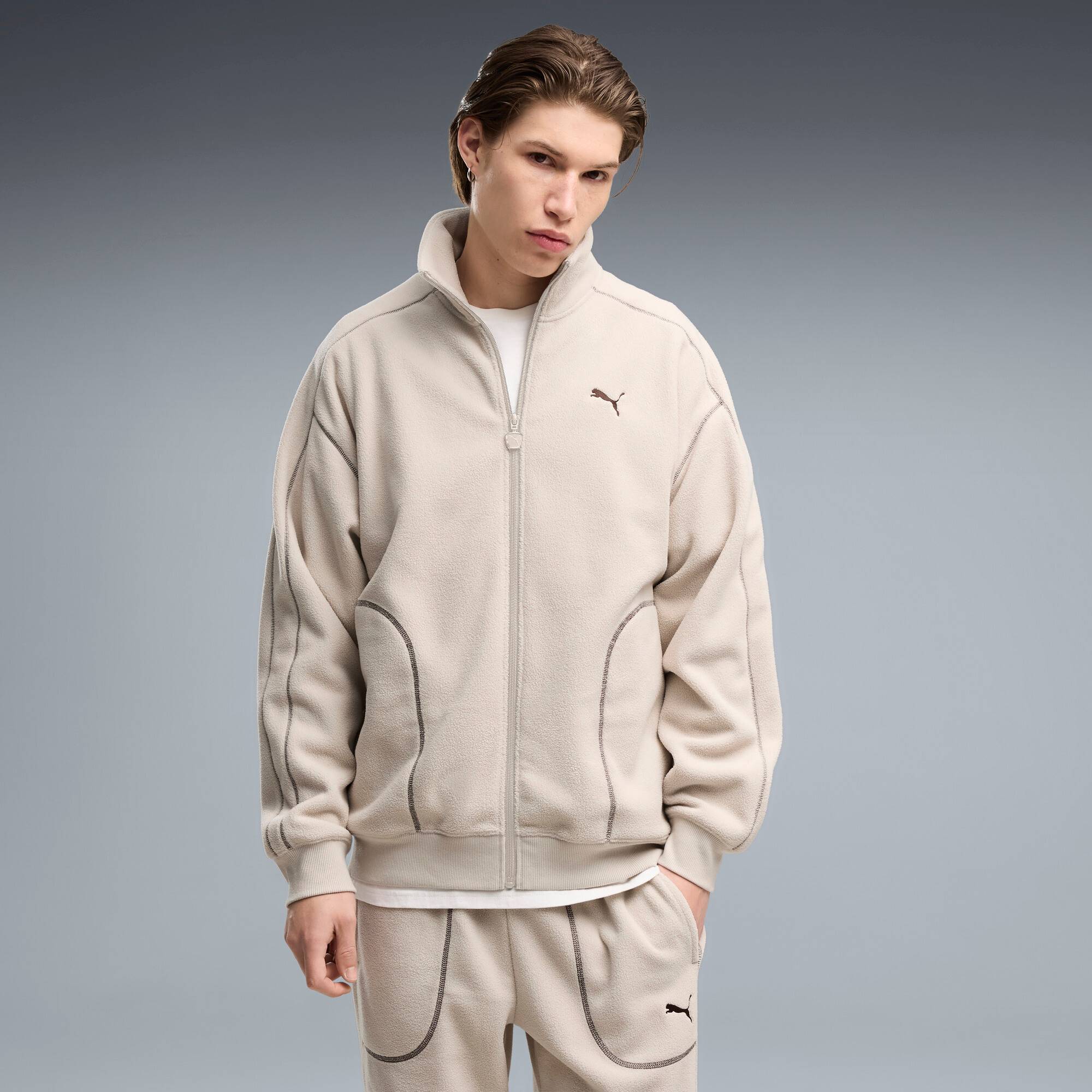 Puma Essentials Elevated Relaxed Track Jacket - Brun