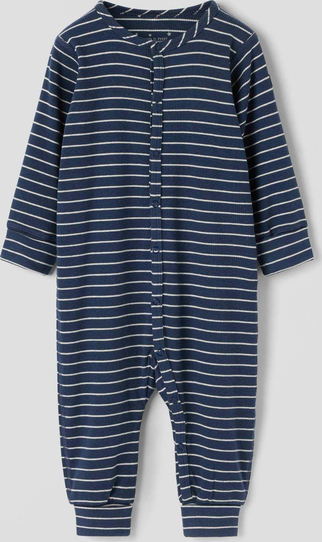 Polarn O. Pyret Randig Pyjamasoverall