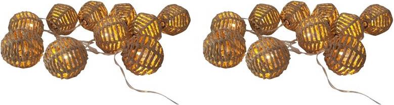 Tlily 2 Set 2.5M 10LED Paper Rattan Light Decoration String Light