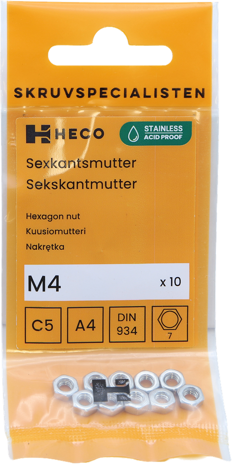 Mutterit 10 Kpl