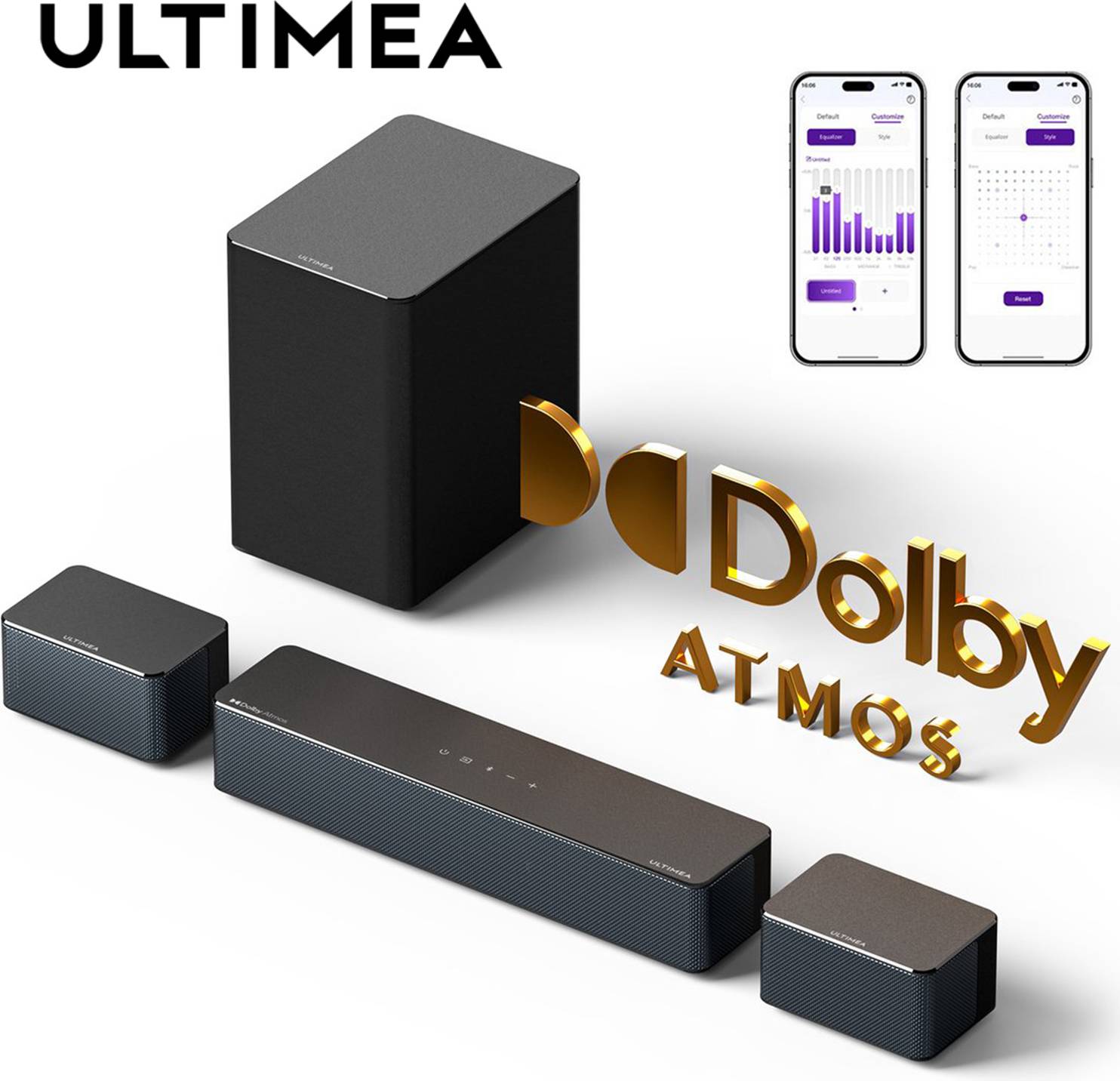 5.1 surround sound system Ultimea 5.1 Soundbar 3D Surround System