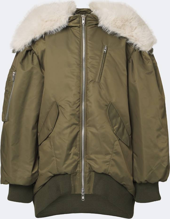 Simone Rocha Chaqueta con Capucha - Verde