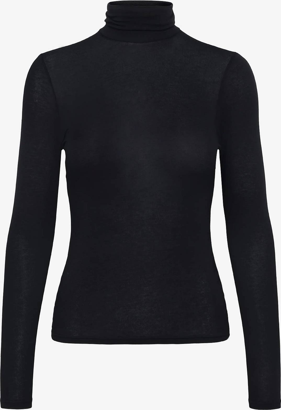 Oroblu Perfect Line Cashmere Rullekravebluse - Sort