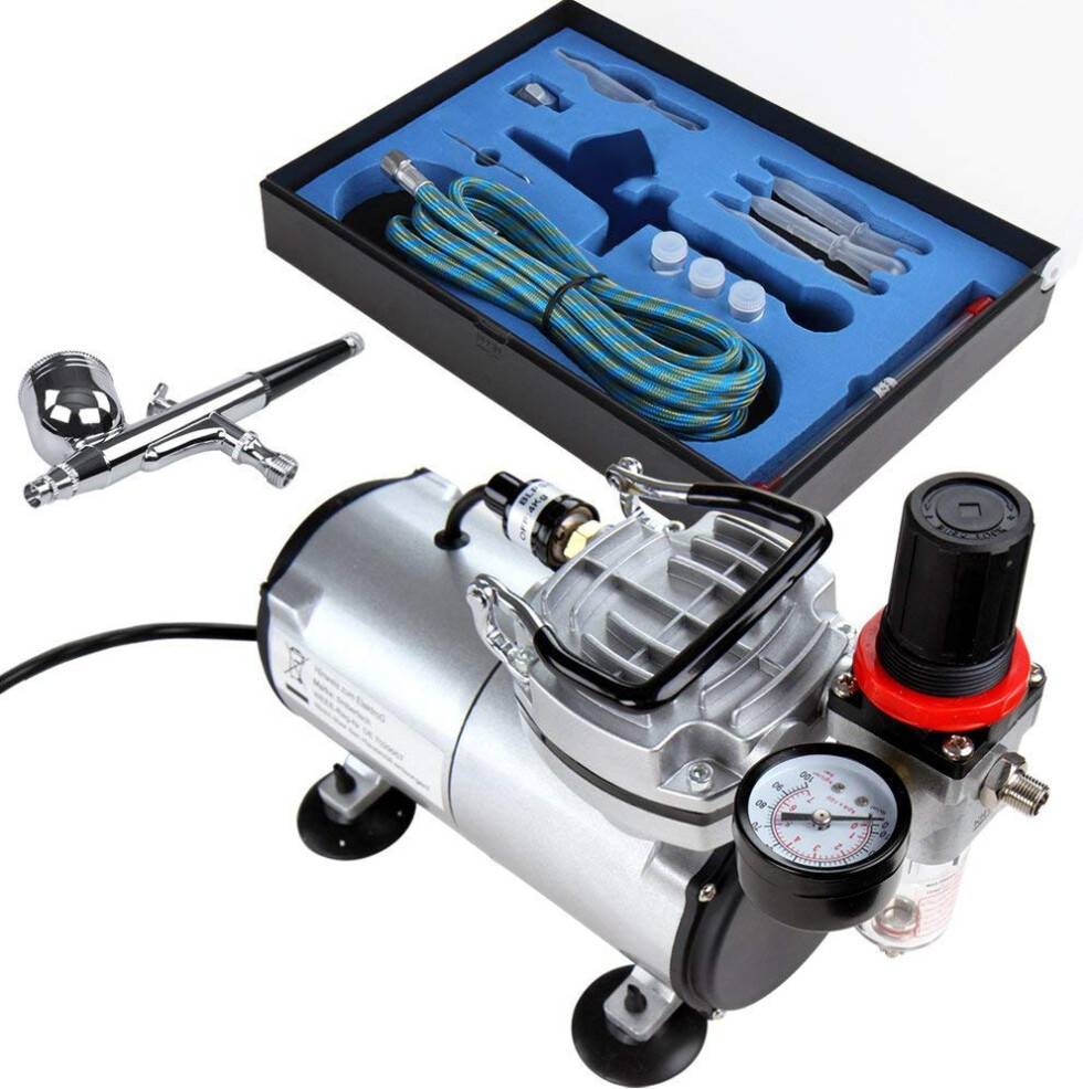 TimberTech Airbrush Kit Air Compressor ABPST05