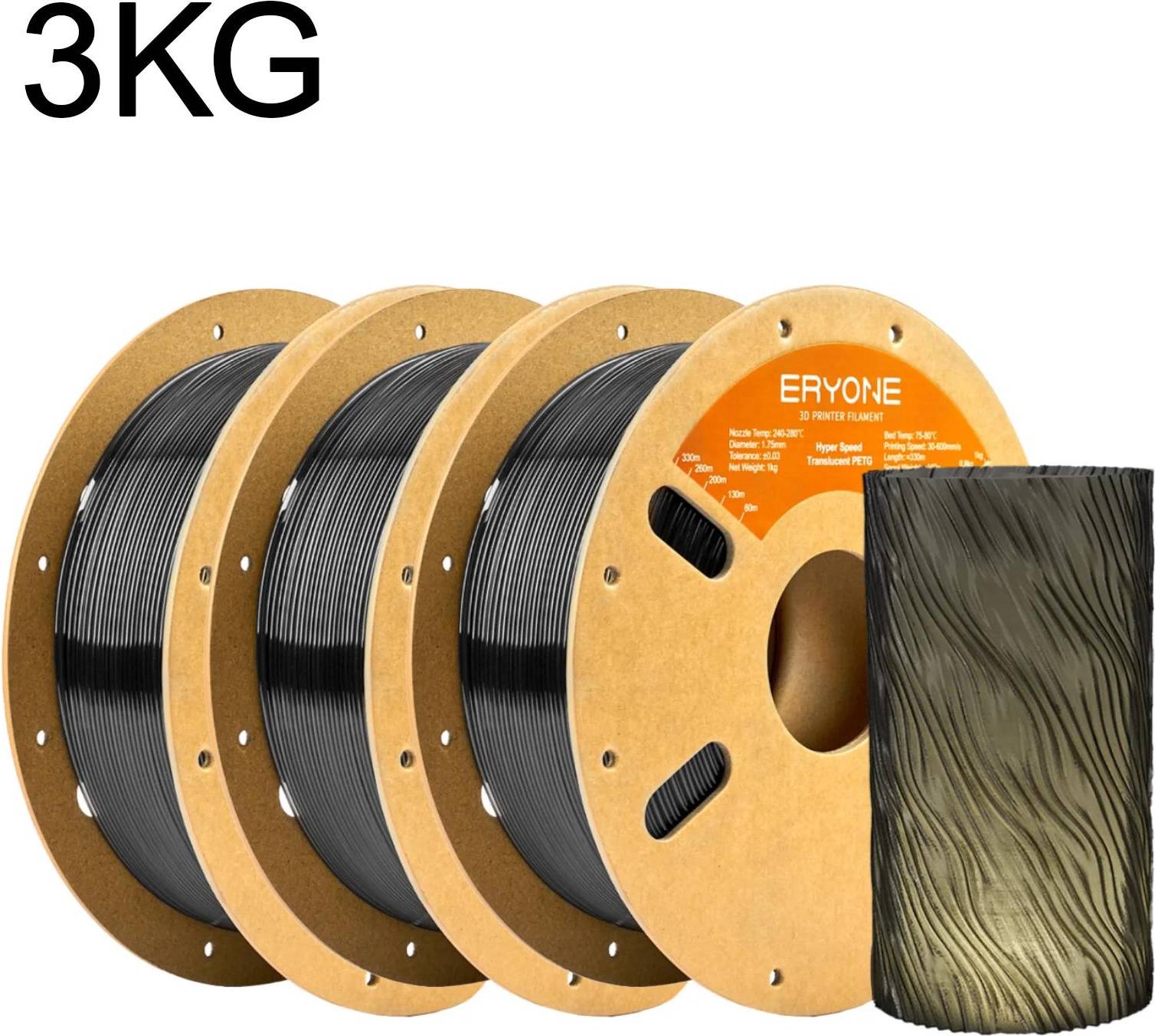 Hyper petg StarTech PETG Filament Hyper Speed Translucent 3 kg